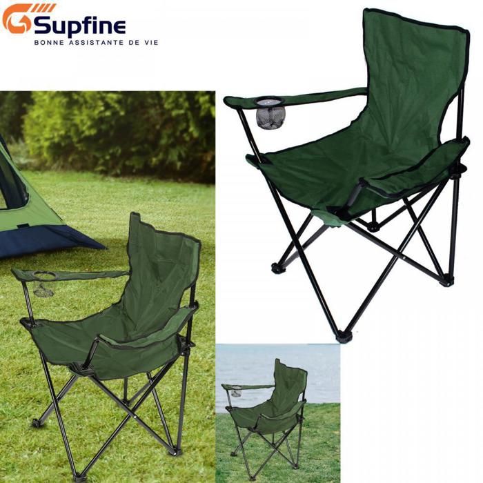 Chaises Camping Chaise De Camping Pliante ADJ-S2 - Réglable En Hauteur, 150kg, Pliable En 8 Secondes Chaise Pliable Adj-s2 150kg