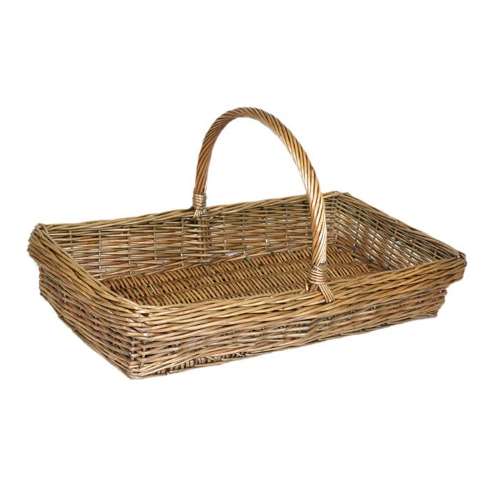 Grand Panier De Récolte Jardin Tissé – 30,5 X 23,5 Cm, Poignée Solide, Lavable