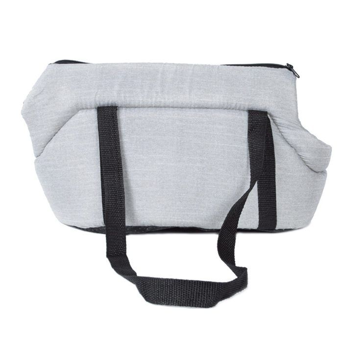 Sac de transport pour animaux de compagnie, sac de transport pour chien et chat avec fermeture éclair, semi-fermé