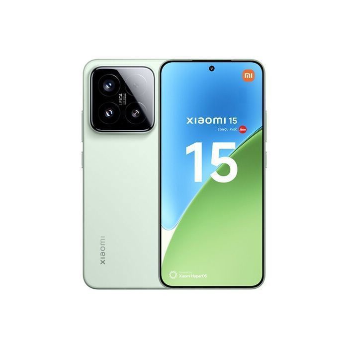 Smartphone - Xiaomi - 15 - Vert - 12 GO RAM - 512 GO Stockage - Triple caméra Leica