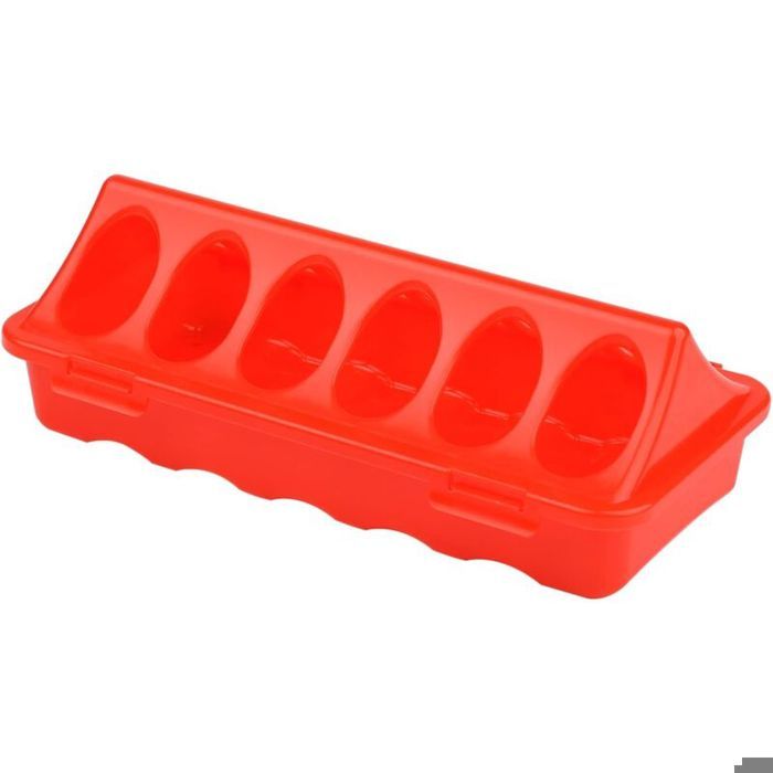 Comparer les prix de Mangeoire à oiseaux à couvercle rabattable pour volaille, mangeoire à oiseaux 12 trous pour pigeons, poules, perroquets, cailles