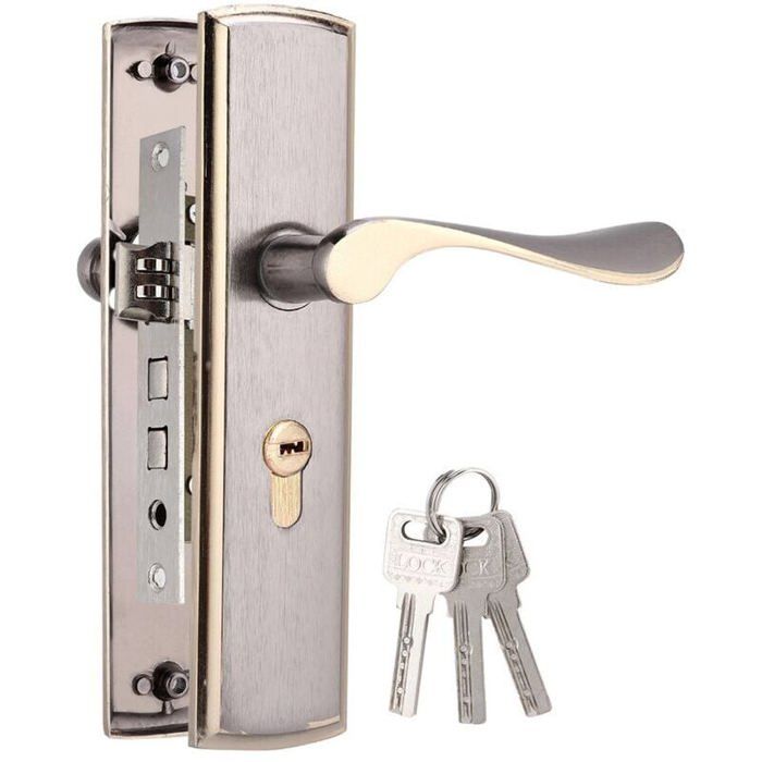 Serrure Antivol Pour Porte Extérieure – Acier, Design Robuste, Sans Marque