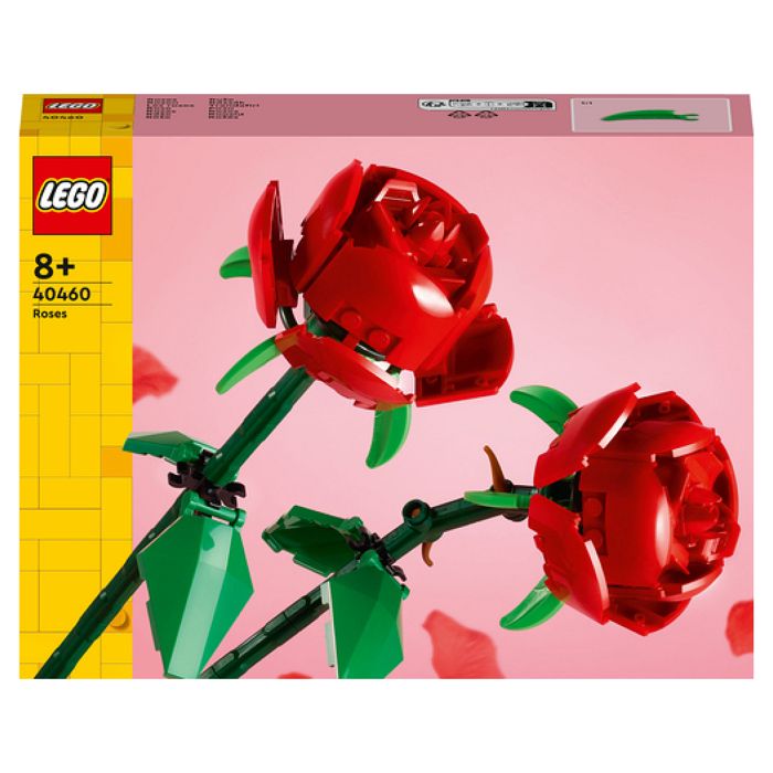 LEGO Botanicals 40460 Les Roses - Set de Fleurs Artificielles pour déco adulte ou enfant dès 8 ans