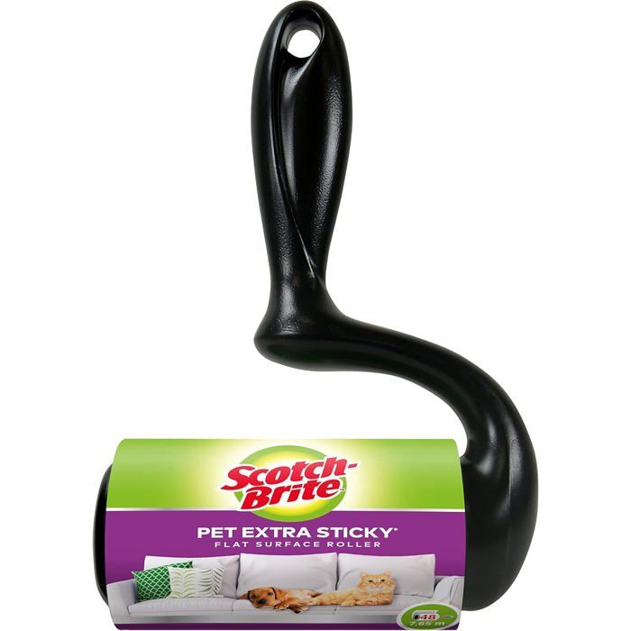 Nobleza Rouleau Adhesif Vetement Brosse Avec Lot De 6 Rouleaux Adhésifs 540 Feuilles Extra Collant Et Dépoussiérant Pour Poils D'Animaux, Cheveux, Vêtements, Canapés, Voitures, Tapis