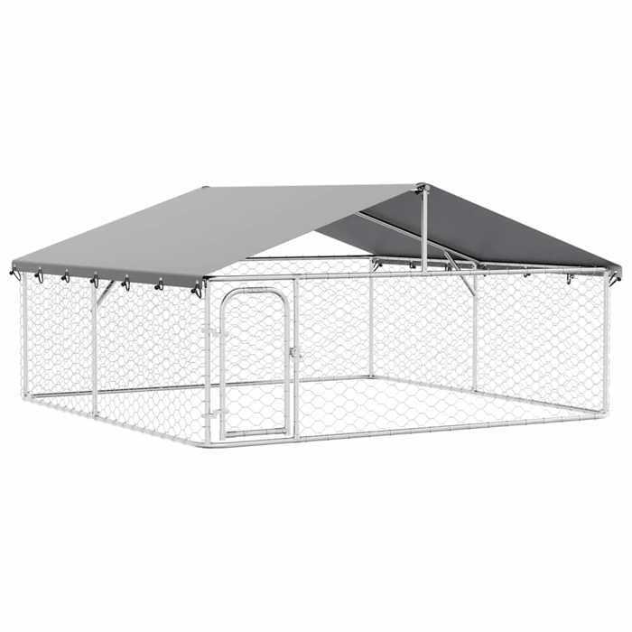 Promotion FévrChenil extérieur avec toit 300x300x150 cm - Utilisation Polyvalente 026_86442273