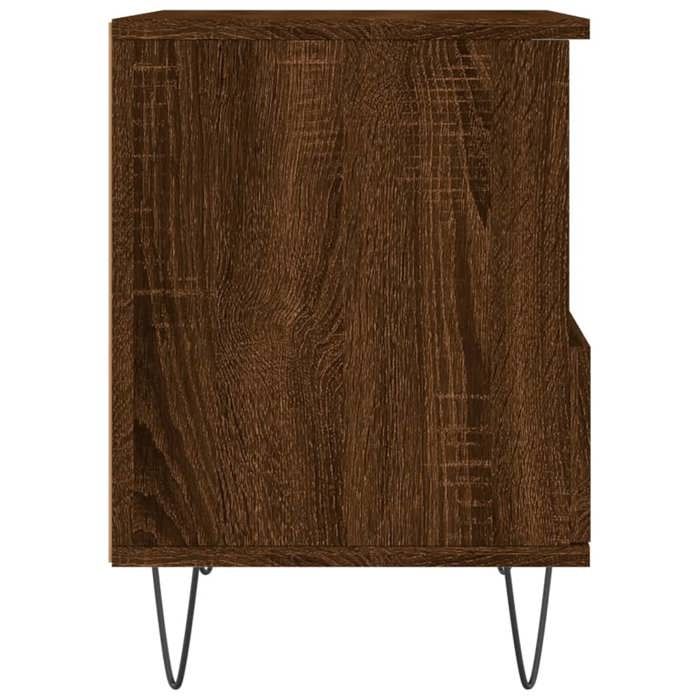 Magnifique Table de chevet élégante(1 PCS)- ZENCORE - armoire de chevet - Pour chambre - chêne marron 40x35x50cm bois d’ingénier