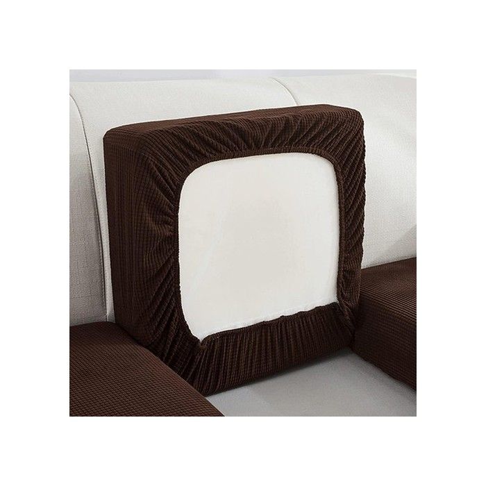 Housse de coussin extensible - Tissu polyester et élasthanne - Protection contre taches et rayures