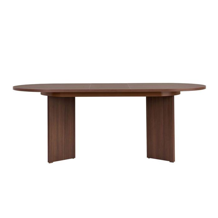 CALICOSY - Table à manger extensible ovale de 160 à 200 cm - LOU - Noyer