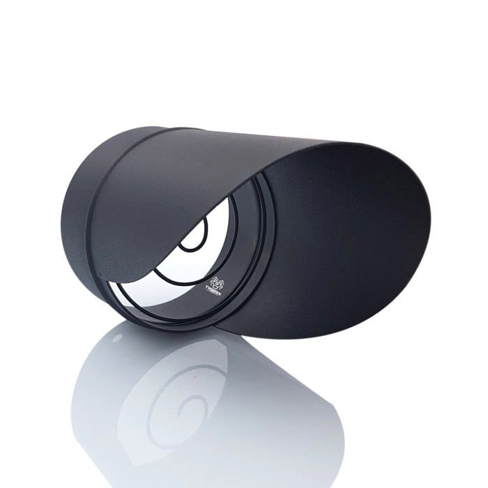 ® Borne Horizontale pour Désenfumage 80 mm Noir  Chapeau de Cheminée en Acier  Résistant à la Chaleur  Avec Spirale Anti-glace et