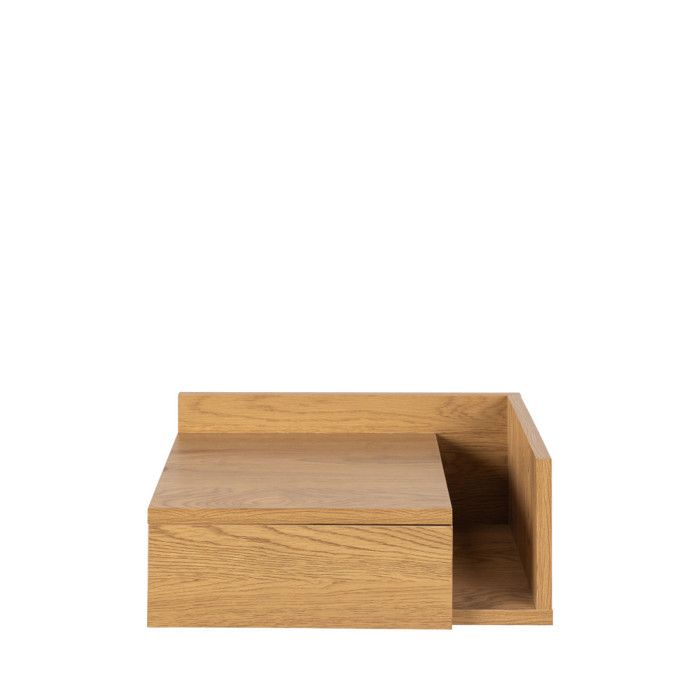 Kamichi - Table de chevet murale réversible en bois - Bois clair