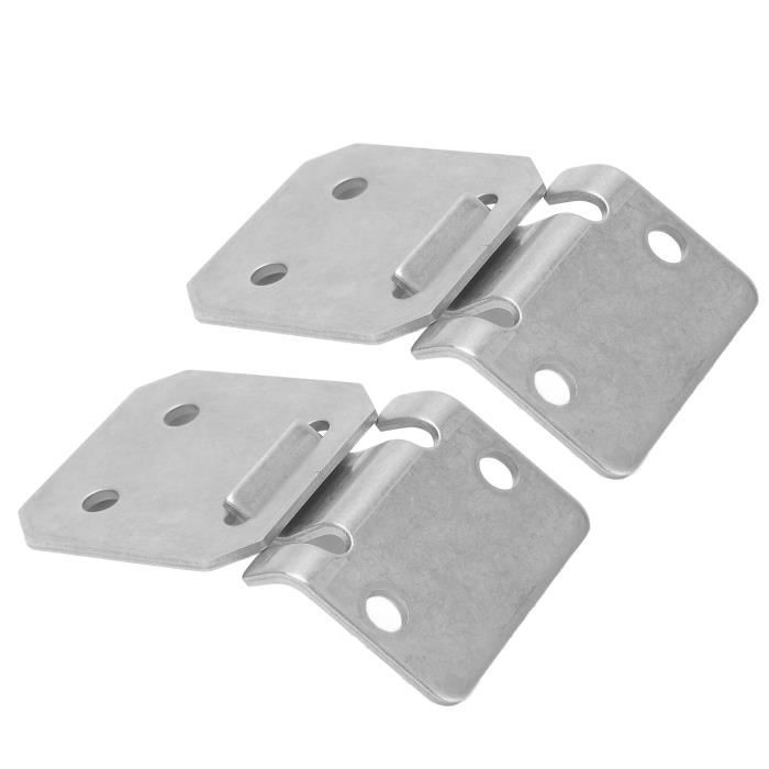 Kit De Charnières Réglables Pour Siège De WC - En Acier Inoxydable Et ABS, Installation Facile Sans Outils