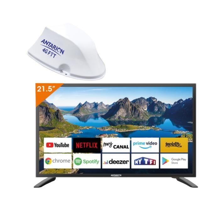 Pack ANTARION TV LED 22 55cm Smart Connect Lecteur DVD + Barre de Son... pas cher Pack ANTARION TV LED 22 55cm Smart Connect Lecteur DVD + Barre de Son... pas cher