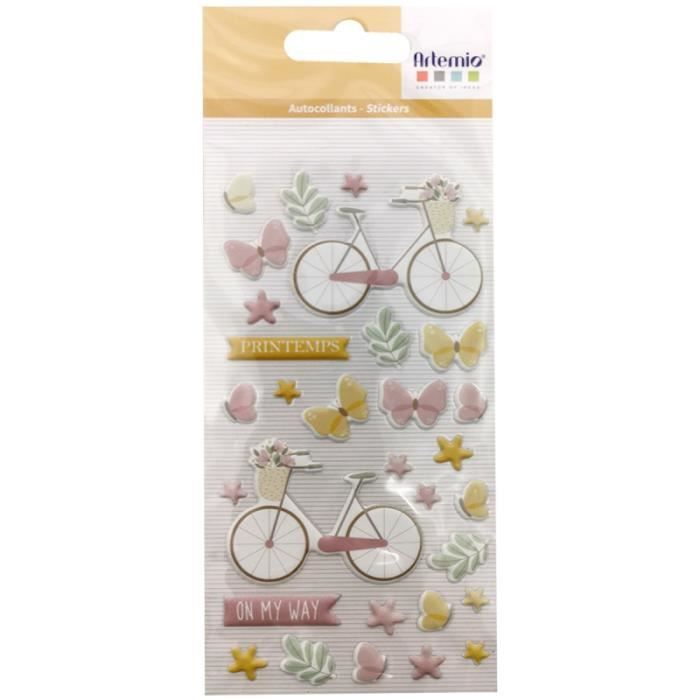 Die Cut Artemio - On My Way - 72 Pièces D'autocollants Muraux Ou Scrapbooking