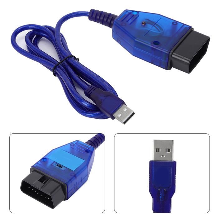 Câble Diagnostic USB KKL 409.1 EBTOOLS - Compatible VW, Audi, Seat, Protocoles ISO9141/KWP2000, Pour VCDS Lite