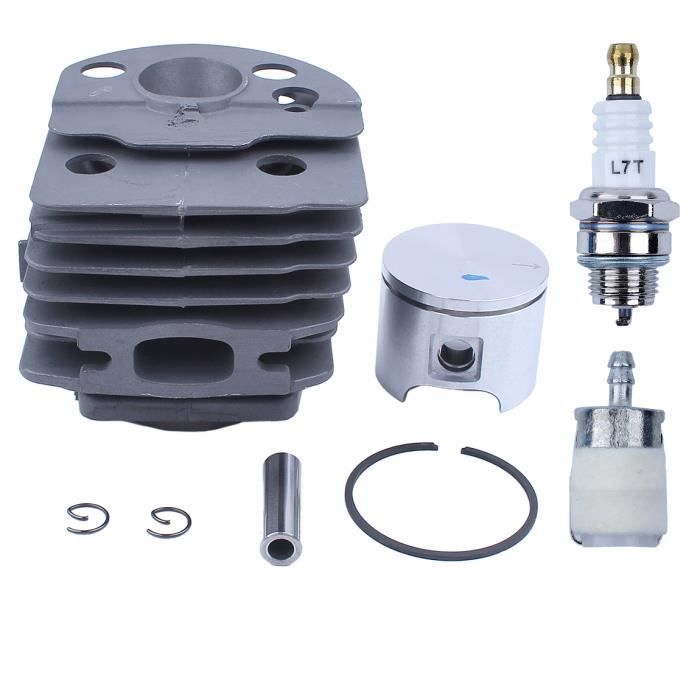 Kit Piston Cylindre 46mm Avec Joints Pour Moteur 50, 51, 55 Rancher - Compatible Tronçonneuse