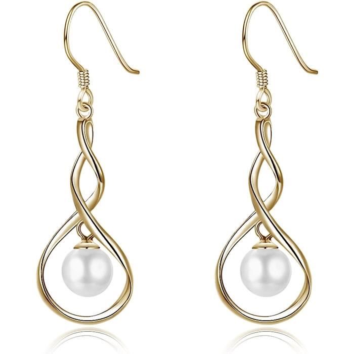 Boucles D'oreilles Infini En Acier - Marque OxcmoBijoux, Neuves Avec étiquettes