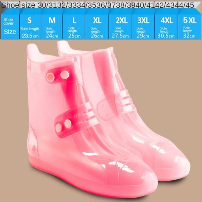 XL-Couvre Chaussures Imperméables, Couvre Chaussures en Silicone