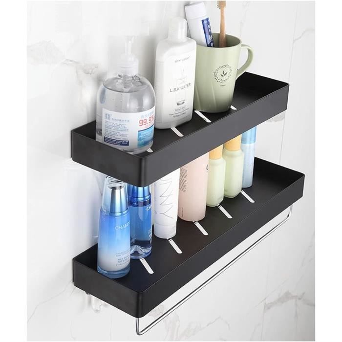 3 Crochets Autocollants Pour Douche - Porte Rasoir Et Serviette Sans Perçage - Acier Inoxydable Argent - 9