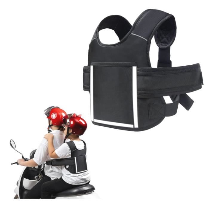 Ceinture de Securite Moto pour Enfants Marque Modele Blanc Enfant
