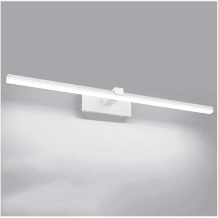 Lampe LED Miroir Salle De Bain 30 Cm 4,8 W – Lumière Naturelle 4000K, Applique Spot à Brancher