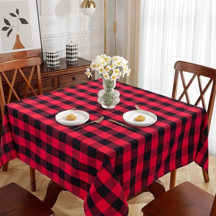 Nappe En Lin 90x90 Cm Carrée - Effet Lotus, Imperméable, Lavable En Machine - Unisexe