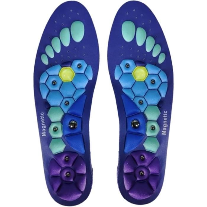 Semelles d'acupression Akusoli Semelles magnétiques Akusoli pour femmes  et hommes Semelles intérieures d'acupression (35-39)