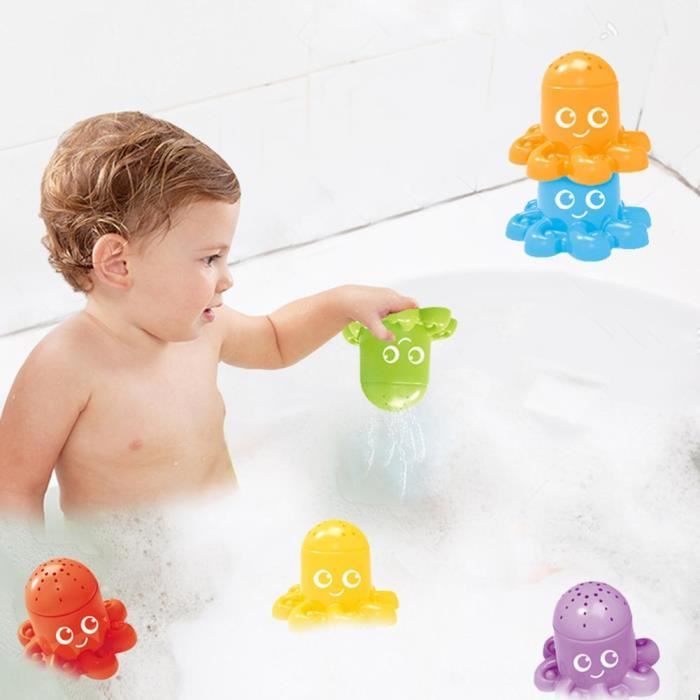 Jouet Bain Bébé 1 2 3 Ans, Enfants Jouets de Bain LED Pieuvre Induction AutomatiqueJet d'eau ,Jouets de Piscine pour Bébé,Jeux de Bain Jet d'eau Jouet Bain Bébé 1 2 3 Ans, Enfants Jouets de Bain LED Pieuvre Induction AutomatiqueJet d'eau ,Jouets de Piscine pour Bébé,Jeux de Bain Jet d'eau