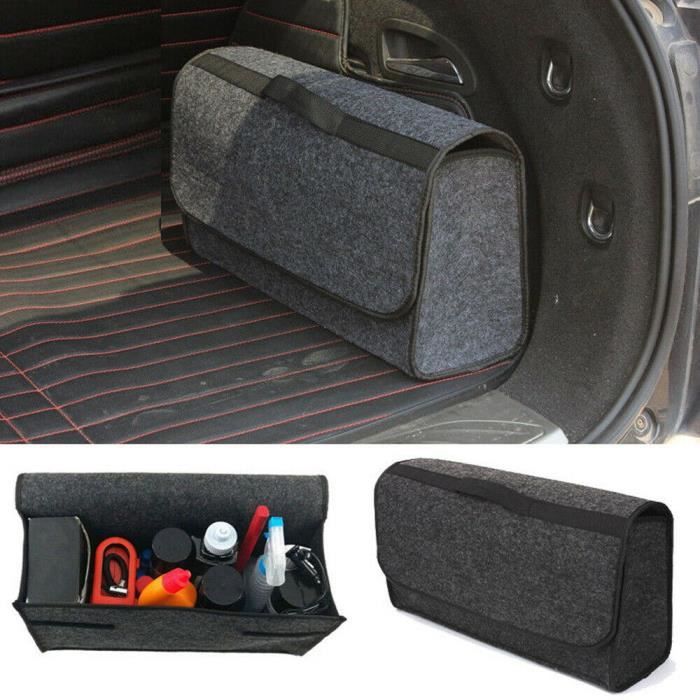 Randaco Organisateur de coffre de voiture, sac de rangement pliable pour  coffre de voiture avec bac