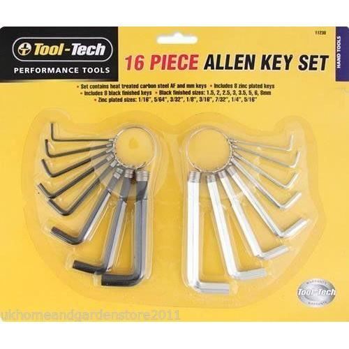 Clé Allen Set Hex Keys Set 8 pcs Métrique Hexagonale Clés Set Alan Clés Set Outil à main