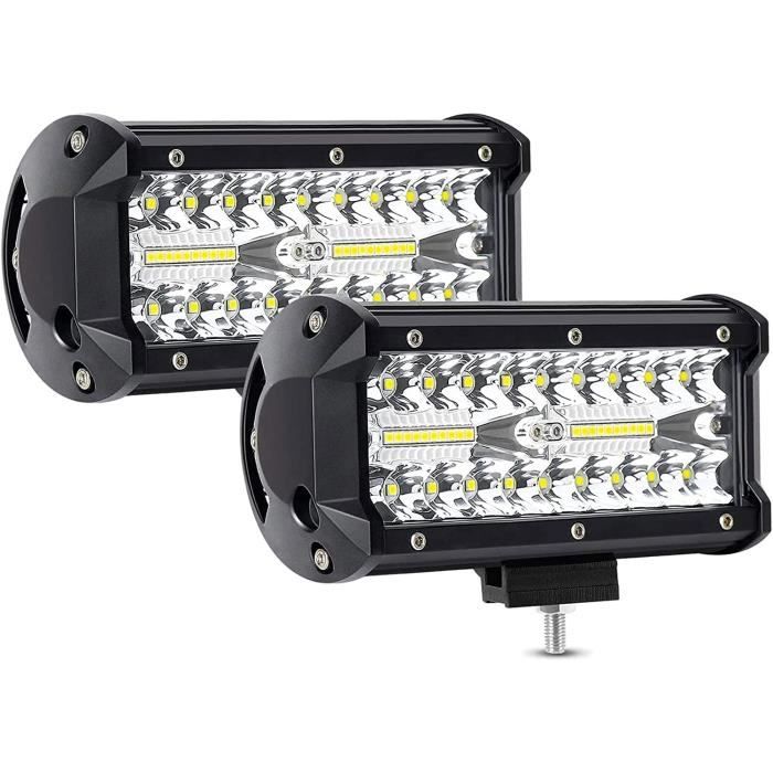 5 pièces DC 12V LED barre lumineuse de travail inonde Spot LED