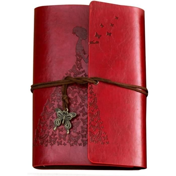 Sixstore Carnet De Voyage En Cuir Véritable Rechargeable - Journal Intime Pour Voyageurs