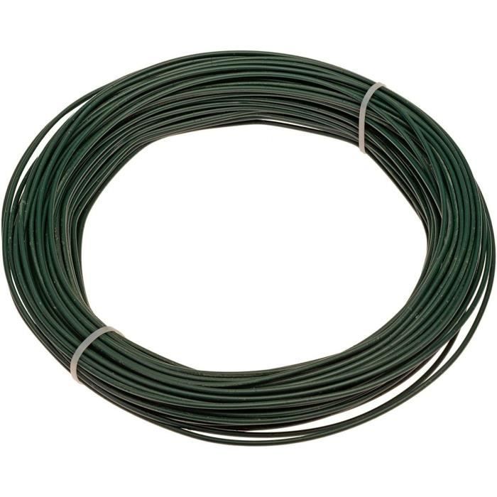 Supports Pour Fil De Tension Avec Clou à Crochet - Lot De 50 - Vert - Pour Grillage De Jardin, Clôture - Polyéthylène