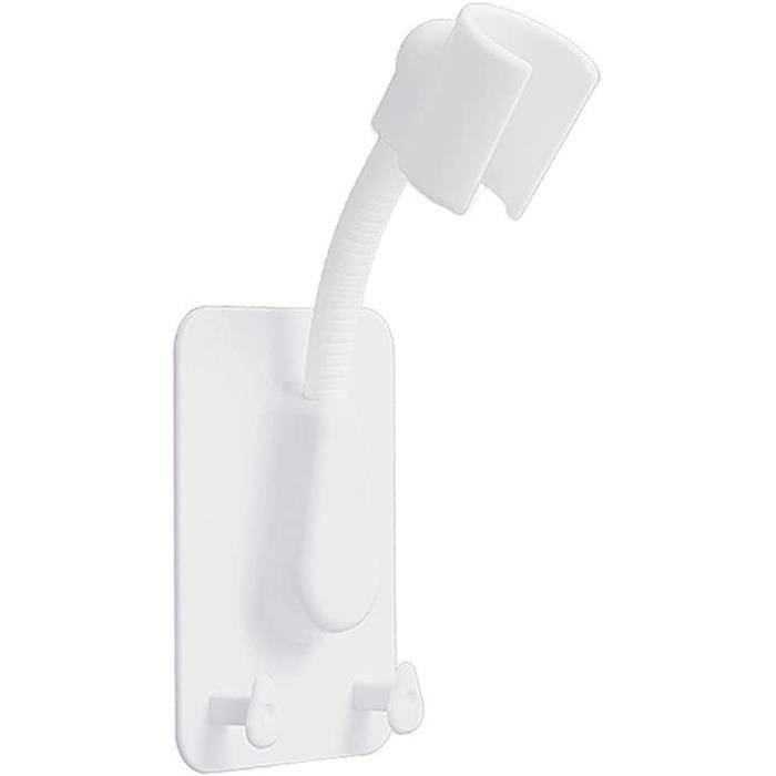 Lot De 2 Supports De Pommeau De Douche Sans Perçage - Ventouse Puissante - Réglable 360° - Pour Tête De Douche Ou Douchette Main - 12