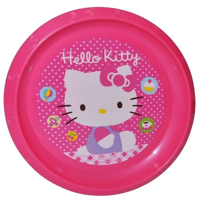 Assiette plate Disney Hello Kitty repas enfant 