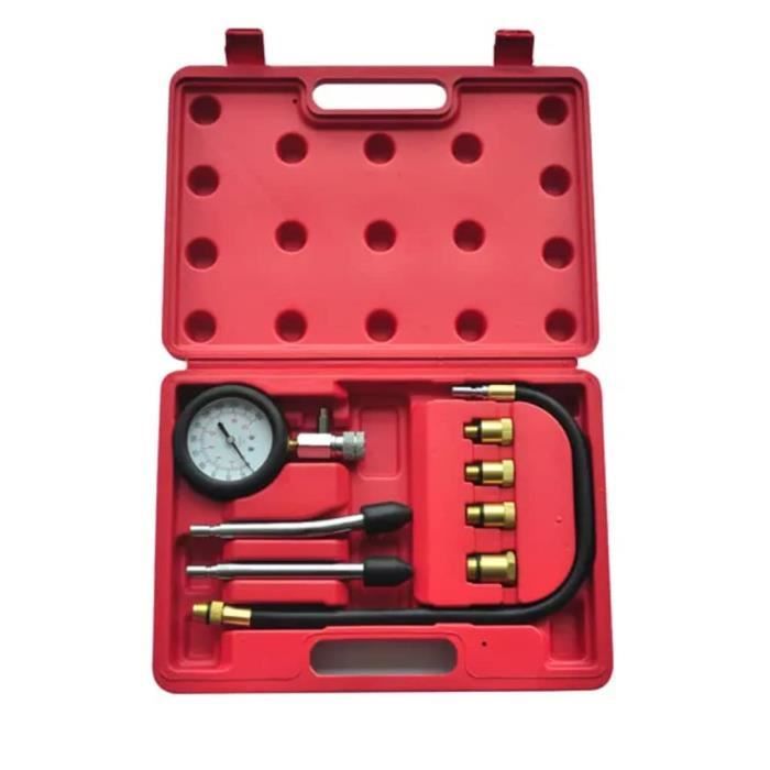 33605|HOME* - JOLI Multicolore Kit de testeur de compression pour moteur à essence 9 pcs Polyvalente & Haut qualité