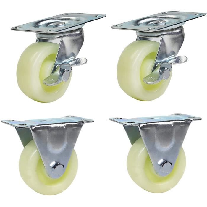 4X roulettes de Meubles, roulettes de Rechange, Petites roulettes en ...