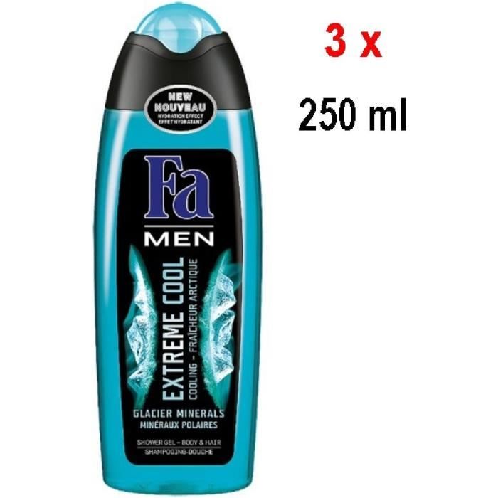 Gel Douche Men Extreme Cool Lot De 3 (3 X 250 Ml)[O2257] - Cdiscount Au ...