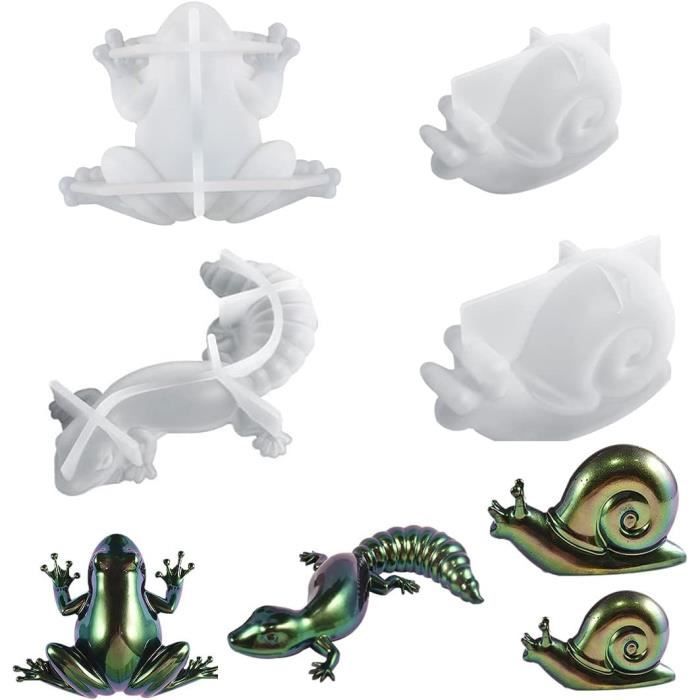 2 Pièces Moules Résine époxy Shaker Porte Clés Avec 10 Feuilles De Plastique Moule Silicone