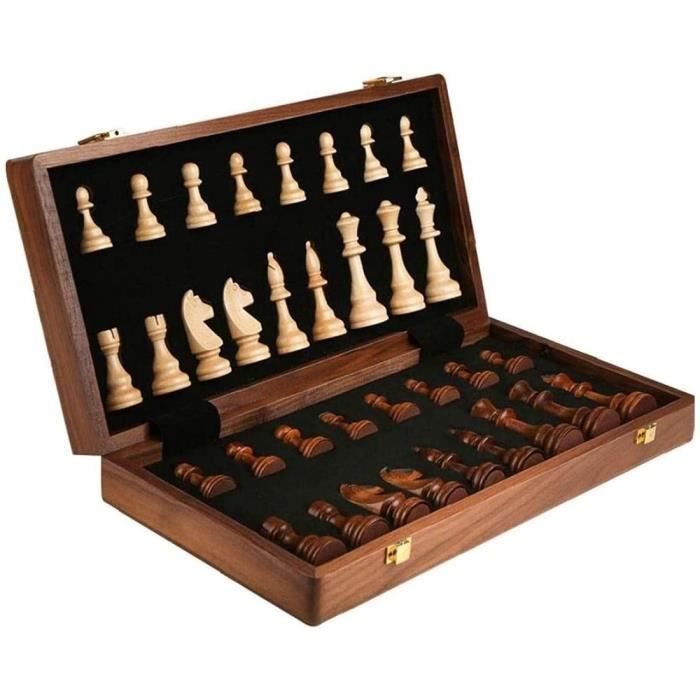 Echiquier 3 en 1 : Echec, Dame et Backgammon - Jeux Barjo