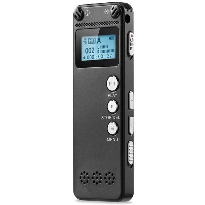 ME5575 8Go Dictaphone Numérique Enregistreur Vocal Audio Portable