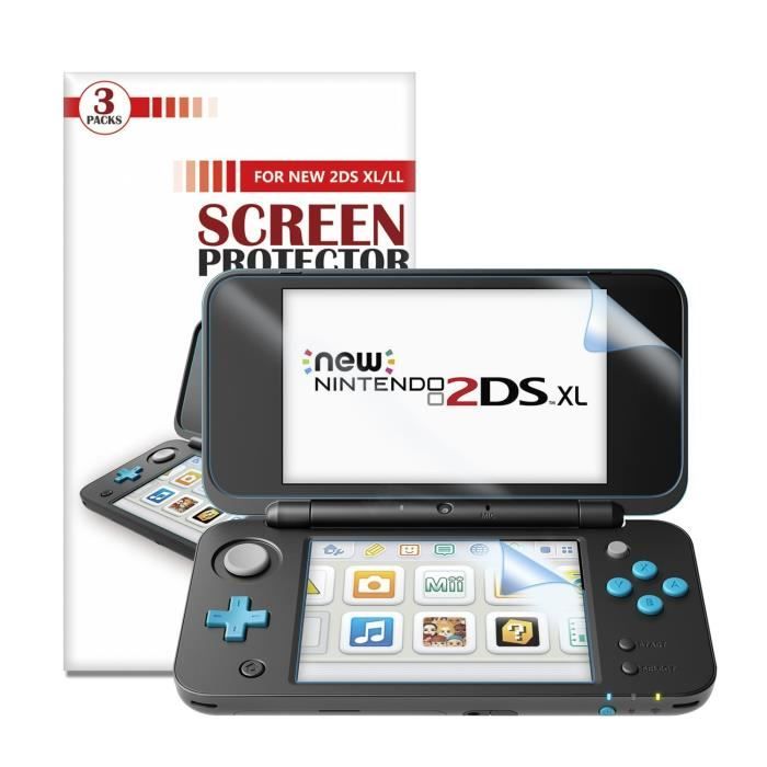 3 packs Protection écran pour New Nintendo 2DS XL Younik