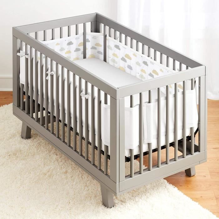 Pas de zéro 2 Yangxue Tour de lit en maille respirante douce pour bébé 150x28cm 