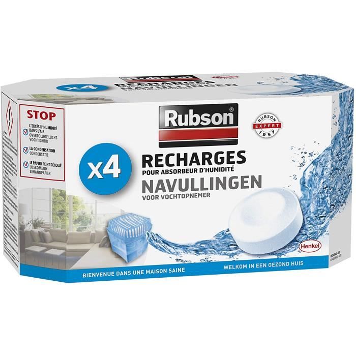 DESHUMIDIFICATEUR D AIR Rubson Recharges Tab Basic, Recharges anti