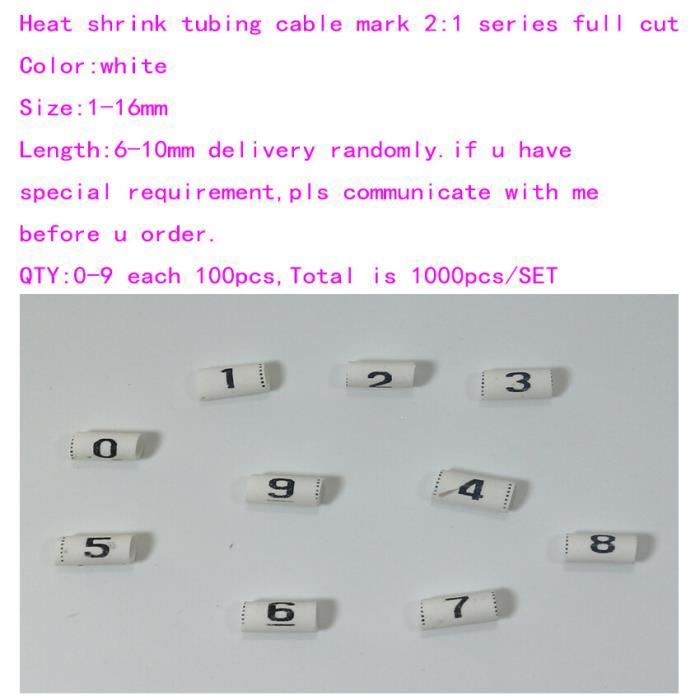 Marqueurs De Câbles Colorés Type C – Étiquettes Numérotées Pour Fils 1,5/2,5/4/6 Mm² – Lot