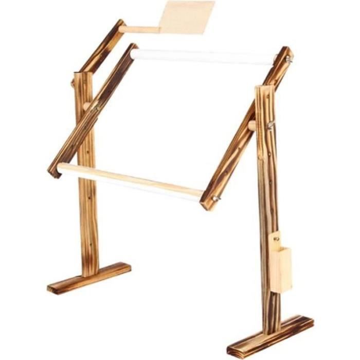 Support De Broderie - Support De Point De Croix En Métal Pour Point De Croix Réglable - Convient Pour Les Cercles à Broder (noir En Métal (avec Base