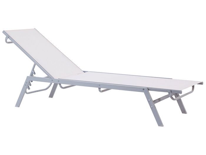 Chaise longue en acier blanche NOLI Chaise longue en acier blanche NOLI