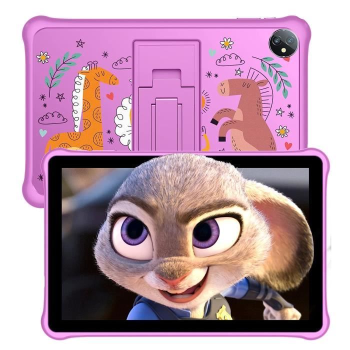 Blackview Tab A7 Kids Tablette Tactile 10 Pouces Android 12 Tablette PC WiFi 3Go + 64Go/SD 1To 6580mAh Bluetooth - Rose