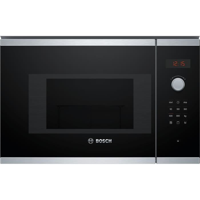 Bosch BEL523MS0 Série 4 Micro ondes intégrable 60 x 38 cm 5 puissances Inox - vue 3