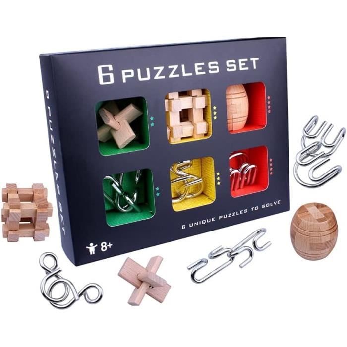 Puzzle En Bois 3D – Casse-tête Cube Impossible – Jeu Éducatif Pour Enfants (dès 6 Ans) Et Adultes