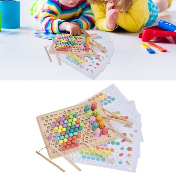 Nouveau Clip Perles Tube à Essai Jouets Pour Enfants Concentration Logique Motricité Fine Jeu De Formation Montessori Aides Pédagogiques Jouet éducatif